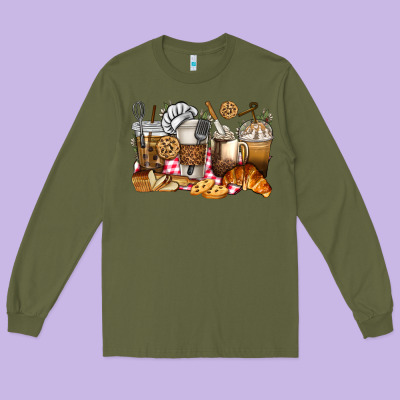 Long Sleeve Tee bakery coffee cups