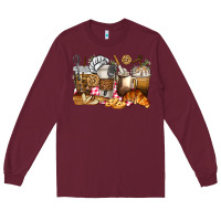 Burgundy bakery coffee cups Long Sleeve Tee - texasbilliewilder