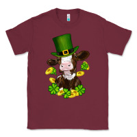 Burgundy st patricks day cow Classic Tee - RanaPortraitStore