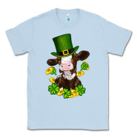 Dusty Blue st patricks day cow Classic Tee - RanaPortraitStore