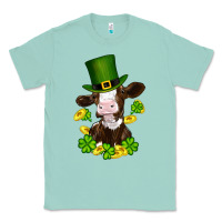 Seafoam st patricks day cow Classic Tee - RanaPortraitStore