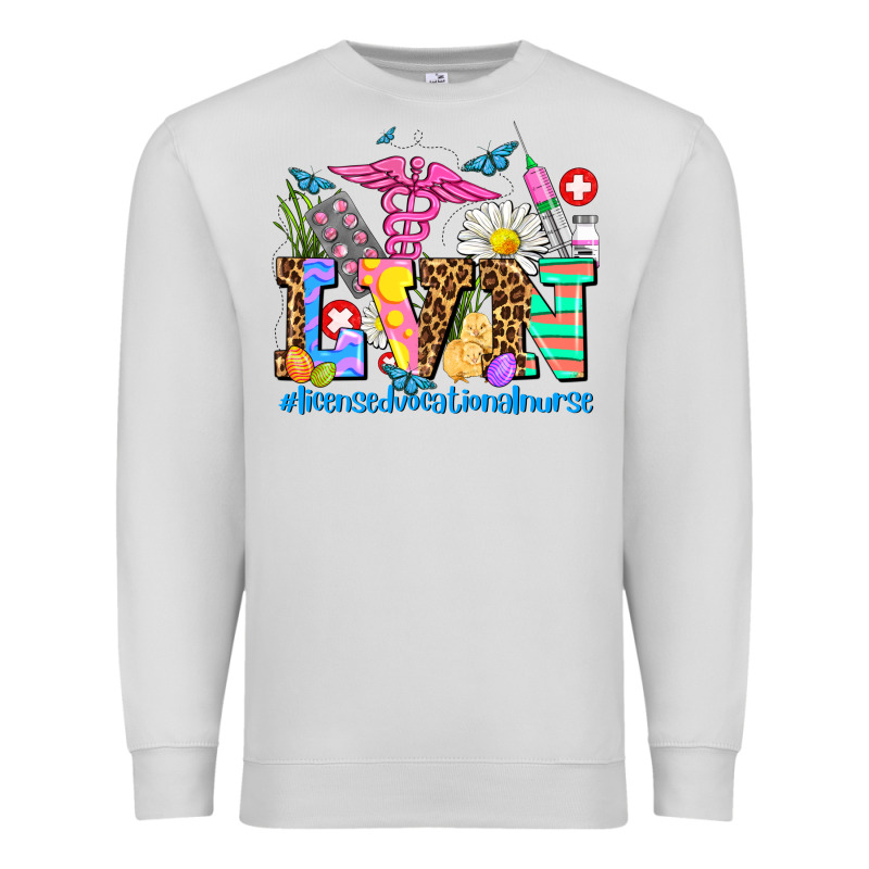 Easter Lvn Licensed Vocational Nurse Premium Sweatshirt by AdoDesignShop | Teevron