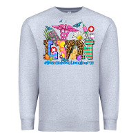 Heather Grey easter lvn licensed vocational nurse Premium Sweatshirt - AdoDesignShop