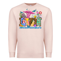 Pale Pink easter lvn licensed vocational nurse Premium Sweatshirt - AdoDesignShop