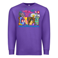 Purple easter lvn licensed vocational nurse Premium Sweatshirt - AdoDesignShop