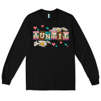 Black daisy auntie Long Sleeve Tee - AdoDesignShop