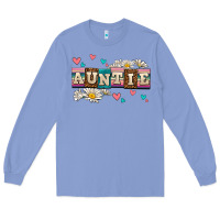 Colony Blue daisy auntie Long Sleeve Tee - AdoDesignShop