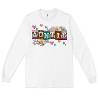 White daisy auntie Long Sleeve Tee - AdoDesignShop