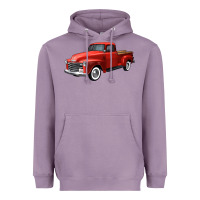 Lavender western red truck right 34 view Heavyweight Hoodie - FaDigitalArtStudio