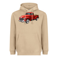 Mushroom western red truck right 34 view Heavyweight Hoodie - FaDigitalArtStudio