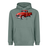 Sage western red truck right 34 view Heavyweight Hoodie - FaDigitalArtStudio