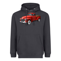 Smoke western red truck right 34 view Heavyweight Hoodie - FaDigitalArtStudio