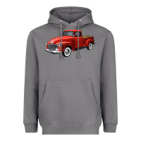 Storm western red truck right 34 view Heavyweight Hoodie - FaDigitalArtStudio