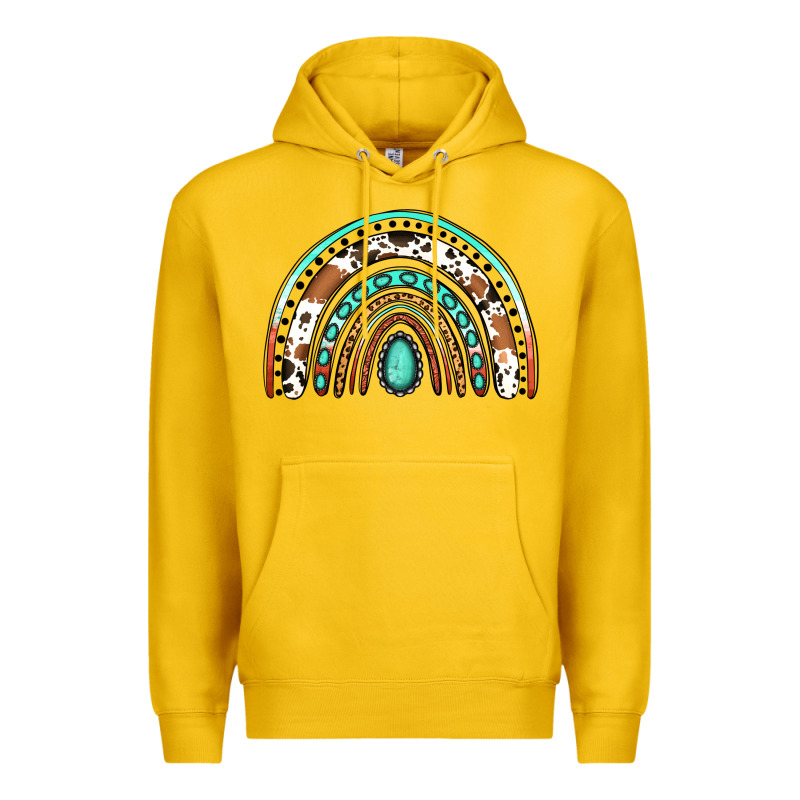 Western Rainbow Premium Hoodie by Jasminsmagicworld | Teevron