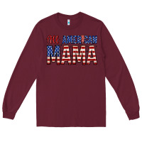 Burgundy all american mama zillion Long Sleeve Tee - Zillion Design Studio