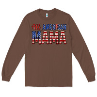 Chestnut all american mama zillion Long Sleeve Tee - Zillion Design Studio