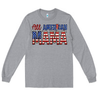 Heather Grey all american mama zillion Long Sleeve Tee - Zillion Design Studio