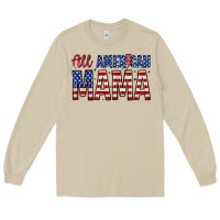 Mushroom all american mama zillion Long Sleeve Tee - Zillion Design Studio