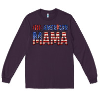 Plum all american mama zillion Long Sleeve Tee - Zillion Design Studio
