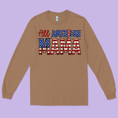 All American Mama Zillion Long Sleeve Tee Designed By Zillion Design Studio