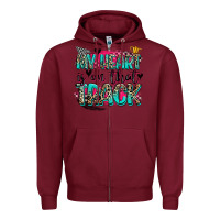 Burgundy my heart is on that track Zipper Hoodie - Zillion Design Studio