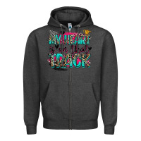 Charcoal Heather my heart is on that track Zipper Hoodie - Zillion Design Studio