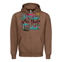 Chestnut my heart is on that track Zipper Hoodie - Zillion Design Studio