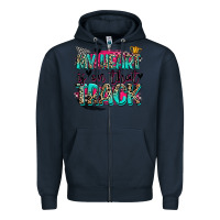 Navy my heart is on that track Zipper Hoodie - Zillion Design Studio