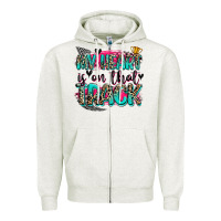 Oatmeal Heather my heart is on that track Zipper Hoodie - Zillion Design Studio