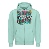 Seafoam my heart is on that track Zipper Hoodie - Zillion Design Studio