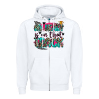 White my heart is on that track Zipper Hoodie - Zillion Design Studio