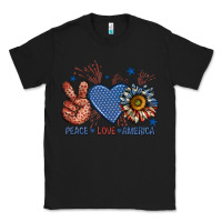 Black peace love america billie wilder Classic Tee - texasbilliewilder