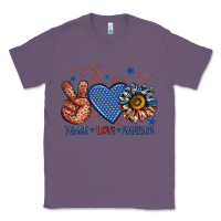 Lavender peace love america billie wilder Classic Tee - texasbilliewilder