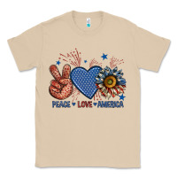 Mushroom peace love america billie wilder Classic Tee - texasbilliewilder