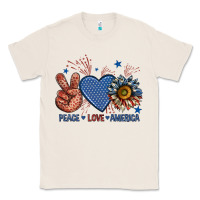Natural peace love america billie wilder Classic Tee - texasbilliewilder