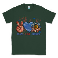 Sports Green peace love america billie wilder Classic Tee - texasbilliewilder