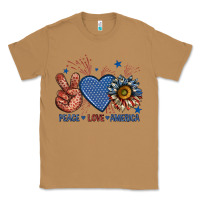Toasted Coconut peace love america billie wilder Classic Tee - texasbilliewilder