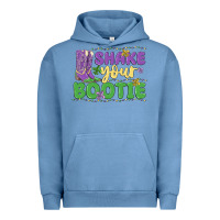 Pigment Pebble Blue shake your bootie Urban Hoodie - MaliasSmallBusiness