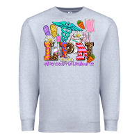 Heather Grey easter lpn licensed practical nurse Premium Sweatshirt - AdoDesignShop