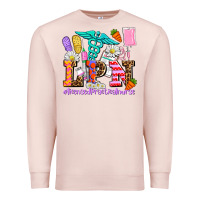 Pale Pink easter lpn licensed practical nurse Premium Sweatshirt - AdoDesignShop