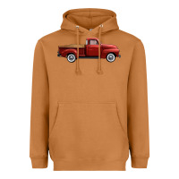 Meerkat western red truck right side view Heavyweight Hoodie - FaDigitalArtStudio