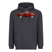 Smoke western red truck right side view Heavyweight Hoodie - FaDigitalArtStudio