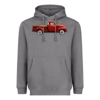 Storm western red truck right side view Heavyweight Hoodie - FaDigitalArtStudio
