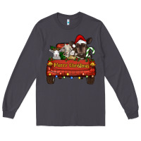 Smoke Merry Christmas Truck Farm Animals Long Sleeve Tee - RanaPortraitStore