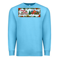 Ocean Blue small town christmas Premium Sweatshirt - BundleAndBundleShop