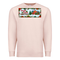 Pale Pink small town christmas Premium Sweatshirt - BundleAndBundleShop
