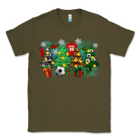 Army Green christmas trees with soccer Classic Tee - Zillion Design Studio