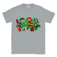 Heather Grey christmas trees with soccer Classic Tee - Zillion Design Studio