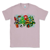 Lilac christmas trees with soccer Classic Tee - Zillion Design Studio