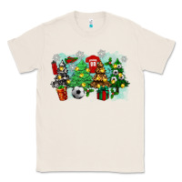 Natural christmas trees with soccer Classic Tee - Zillion Design Studio
